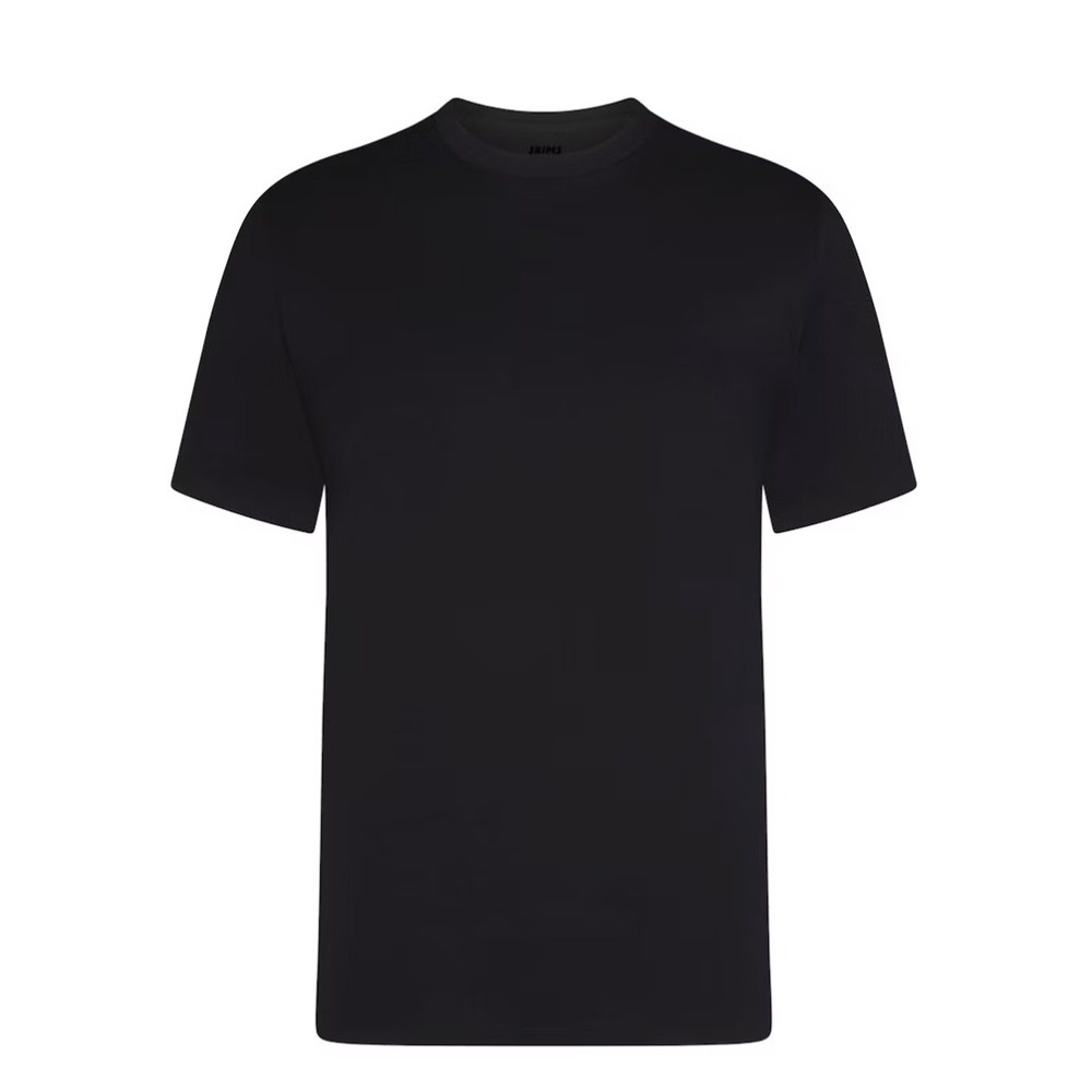 Skims Mens Basic Lightweight Crewneck T-Shirt Black SS-STT-5993M Medium